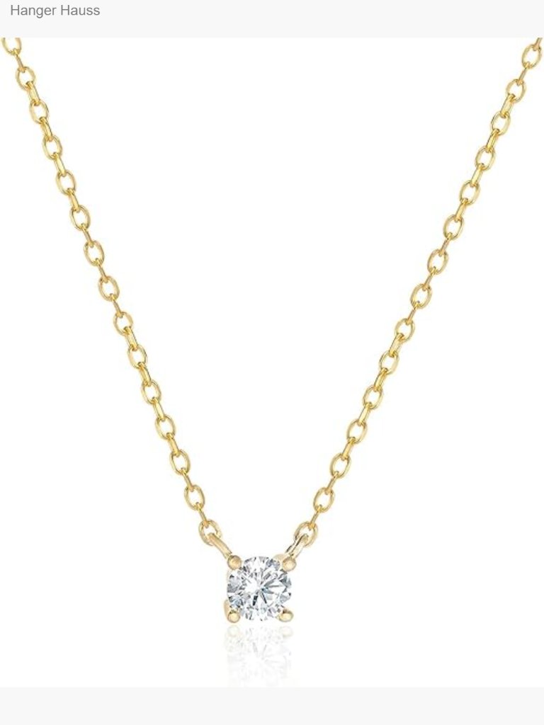 Dainty Heart Cz Choker Necklace 14k Gold Plated